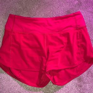Red Lululemon Shorts